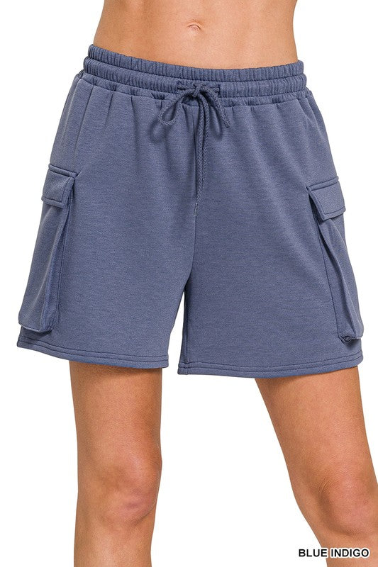 Coastal Chill Scuba Shorts in Blue Indigo