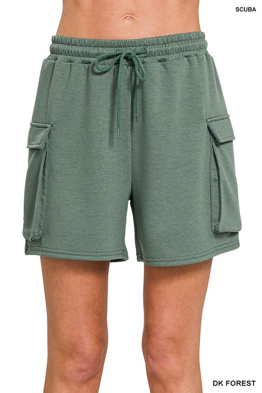 Coastal Chill Scuba Shorts in Dk Forrest