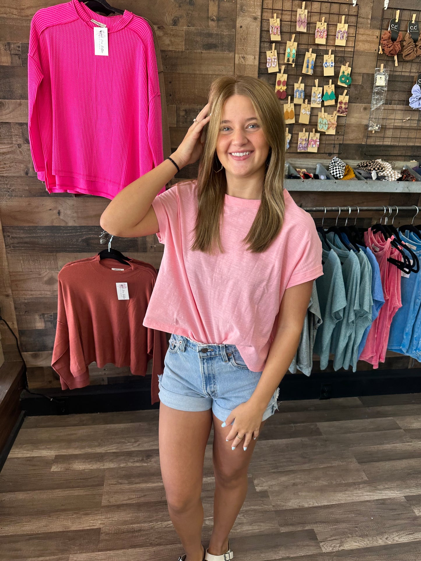 Everyday Crop in Lt Rose