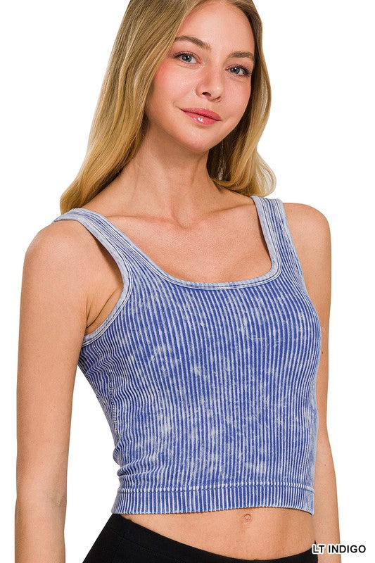 Acid Flex Tank in Lt Indigo